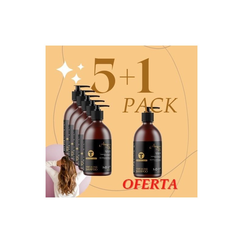 Pack 5+1 Shampoo Argan 500ML