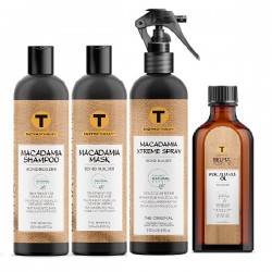 Pack Macadâmia Belma Kosmetik recontrutor para cabelo danificado