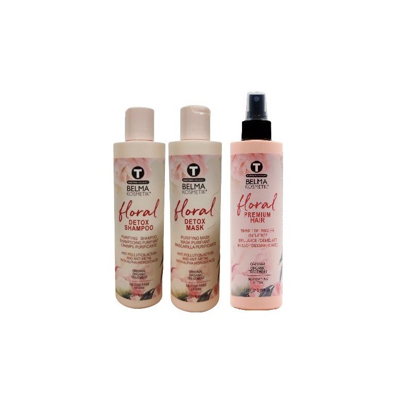 Pack Macadâmia Belma Kosmetik recontrutor para cabelo danificado