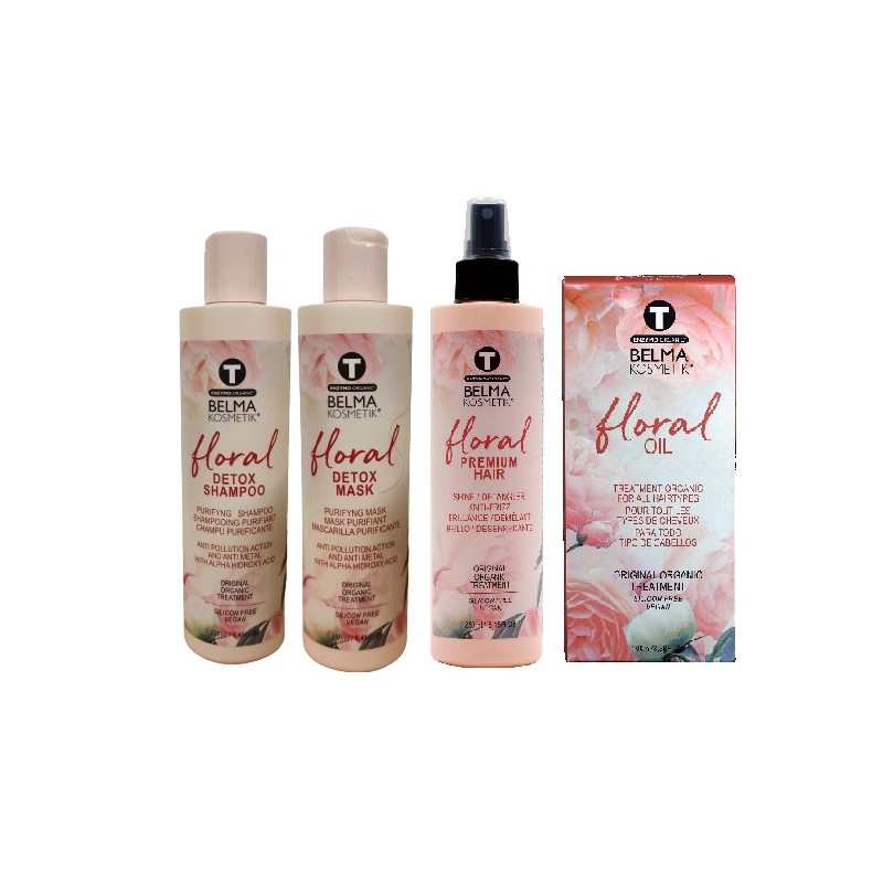 Pack Macadâmia Belma Kosmetik recontrutor para cabelo danificado